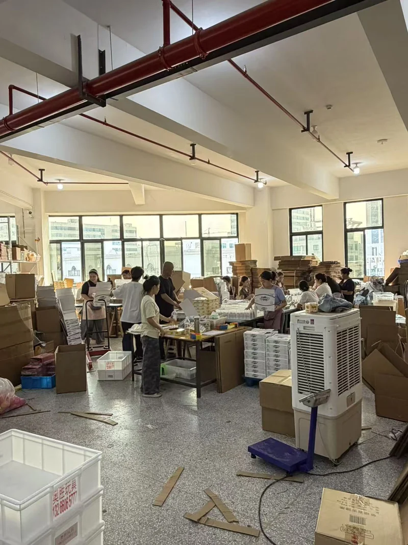 Our team working together in the Yiwu workshop